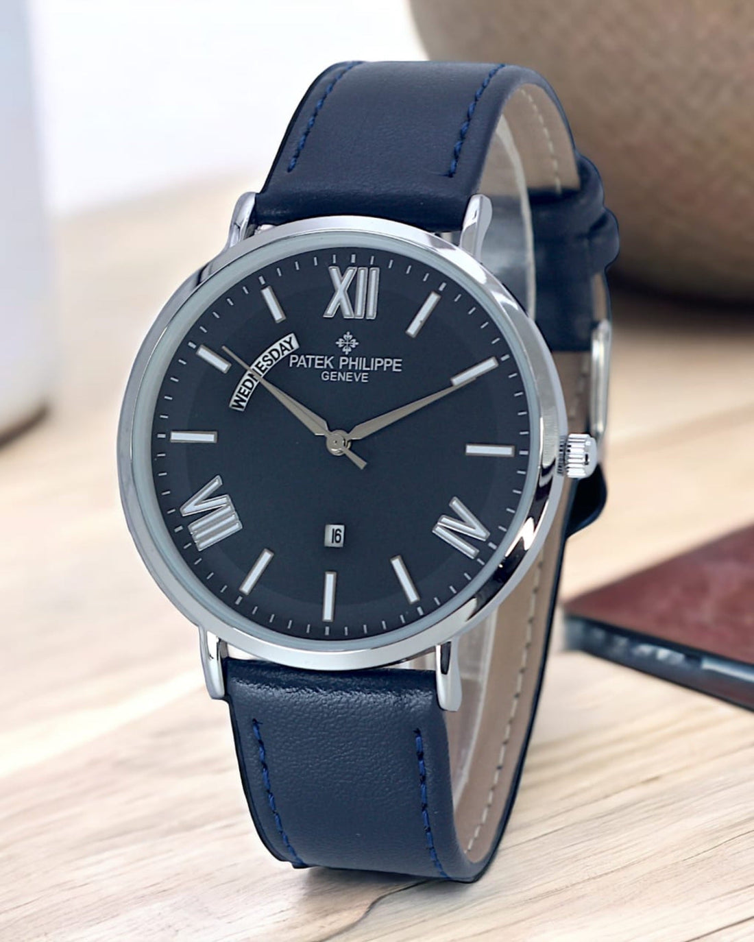 PTP SLIM LEATHER WATCH