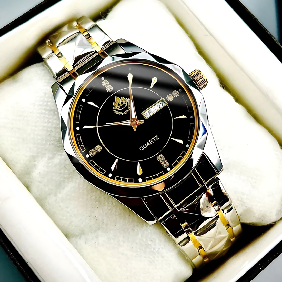 Diamond Cut Quartz Luxury Watch