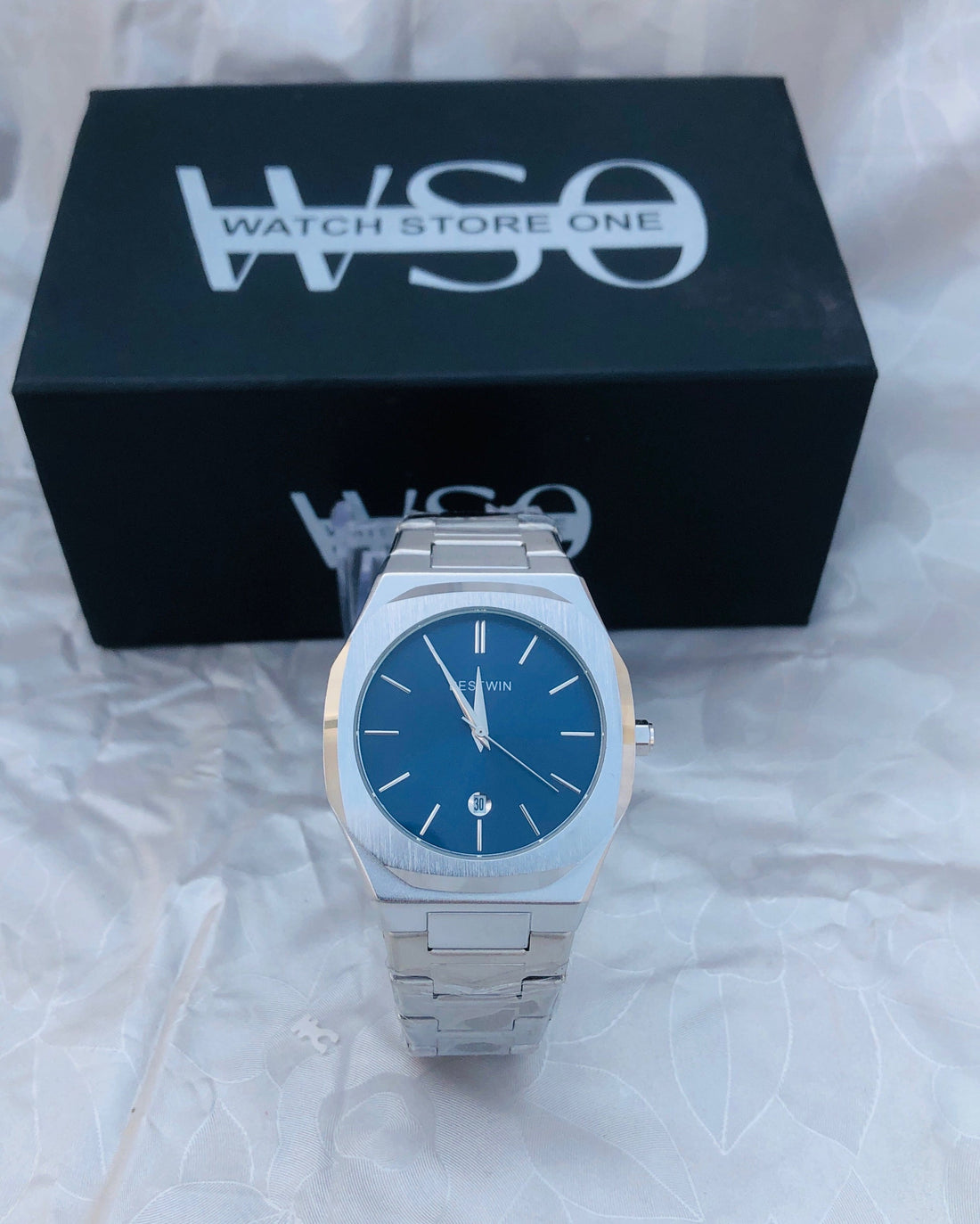 BESTWIN OCTA DATE STEEL WATCH