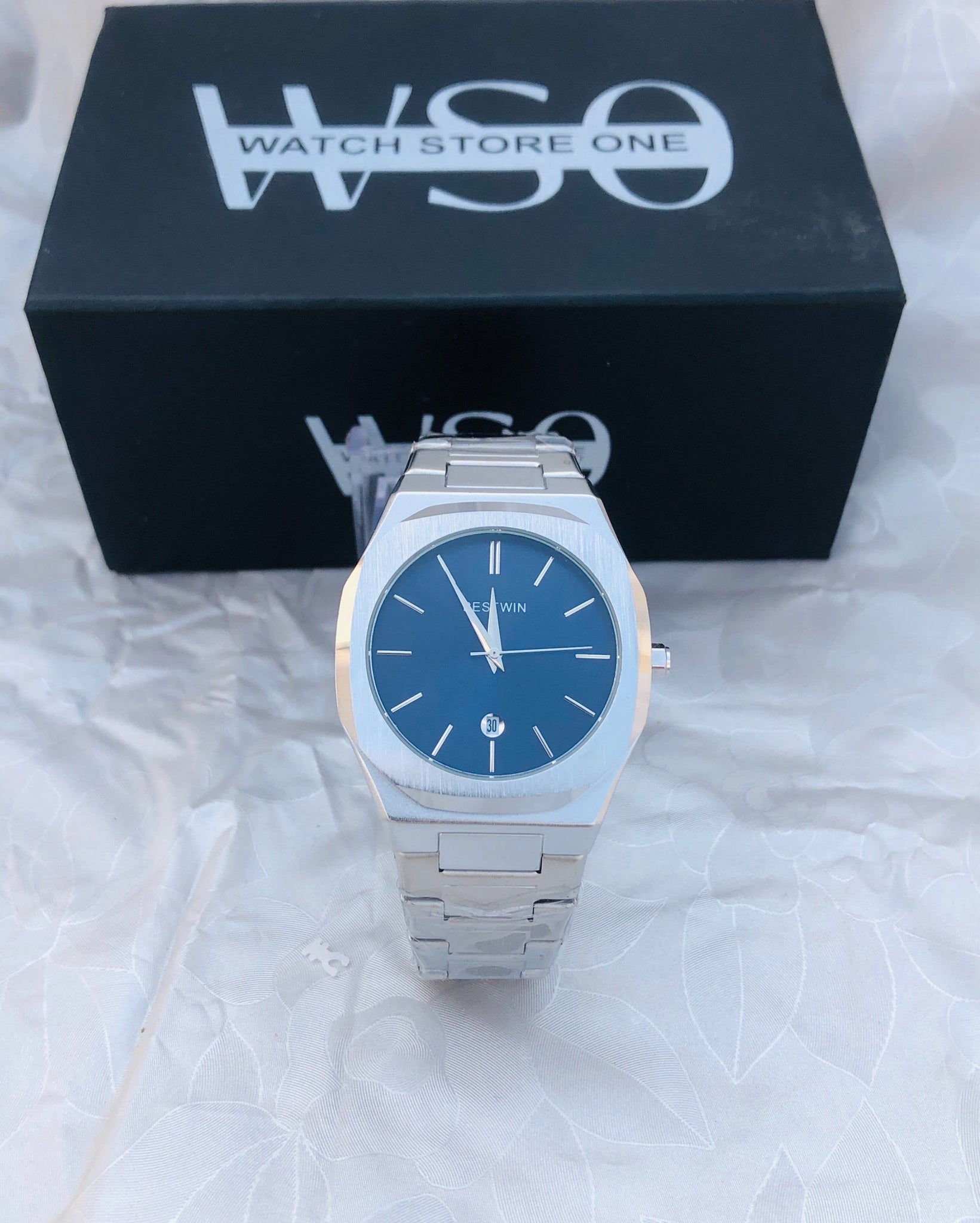 BESTWIN OCTA DATE STEEL WATCH