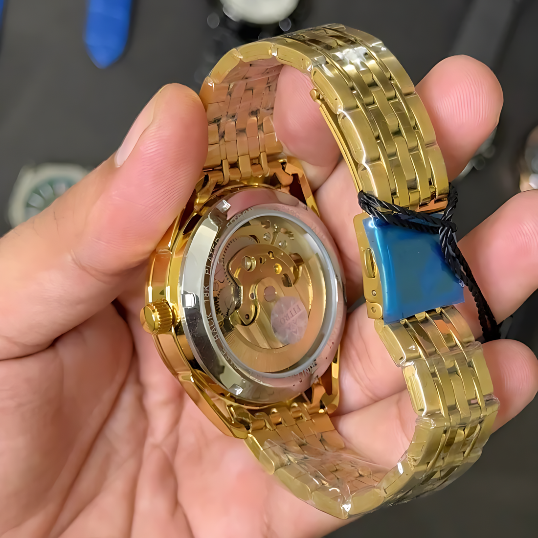 Fitron Automatic Watch Skeleton Black Dial