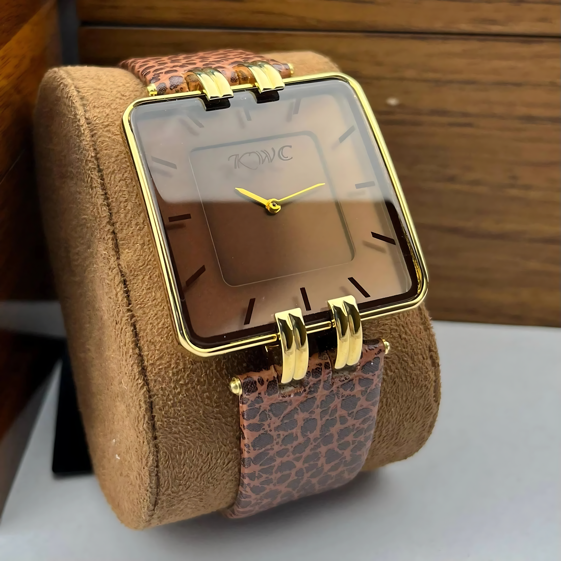 K-204 | Black/Brown Strap Classic Watch