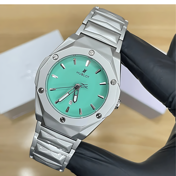 HB Luxury Diamond  Cut Chain Watch